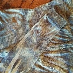 Energe World Wear "Mixed Media" Full Zip Lightweight Hoodie. Sz L